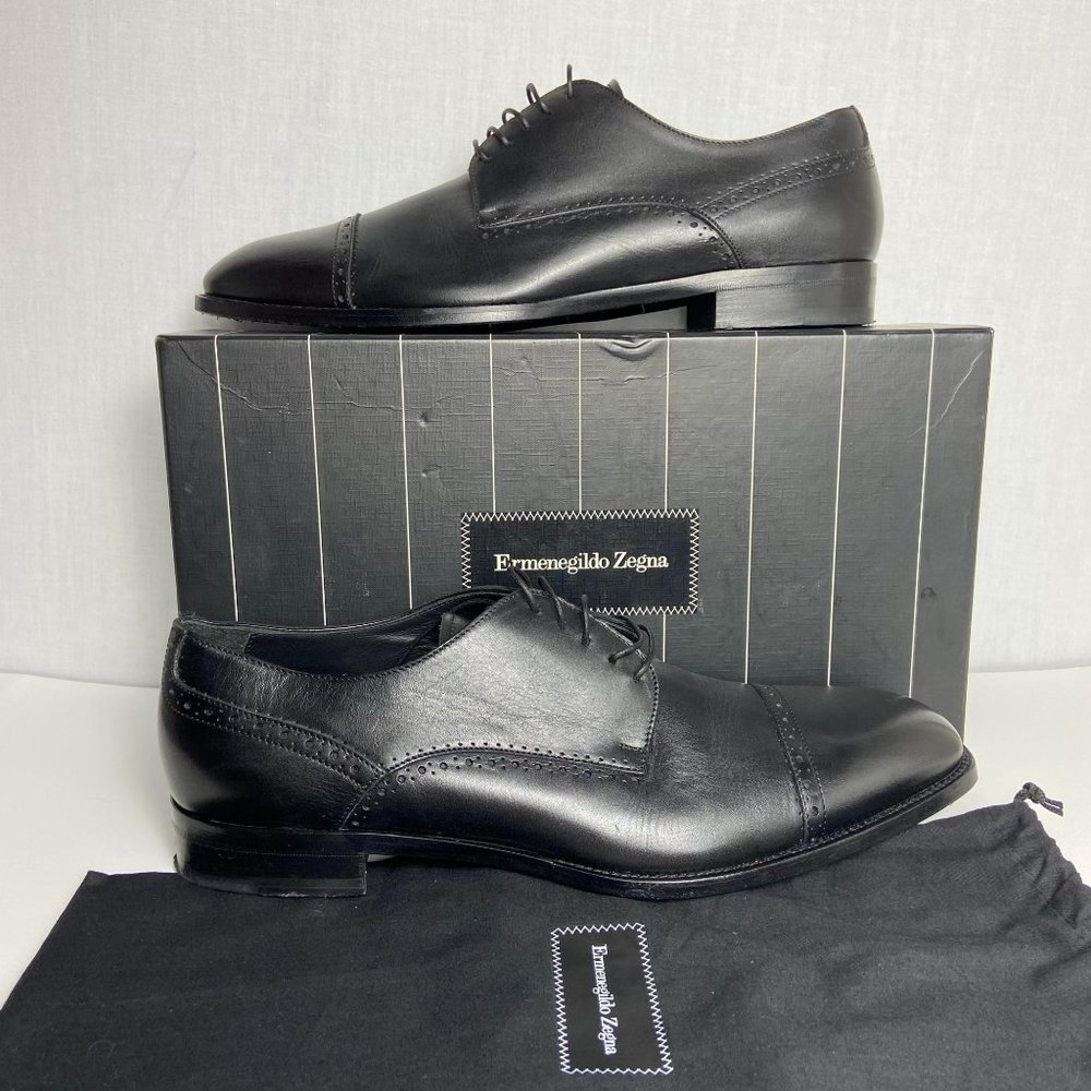 Ermenegildo Zegna Derby Oxfords + Box + dust bag